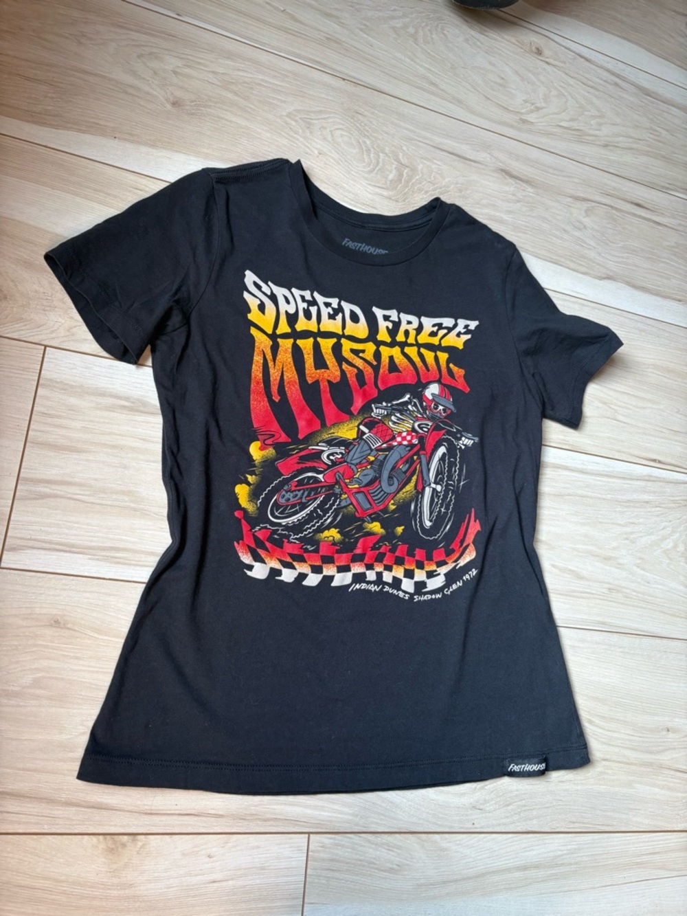 Fasthouse Moto Graphic Tee Women’s M Black Dirt Bike Racing Streetwear